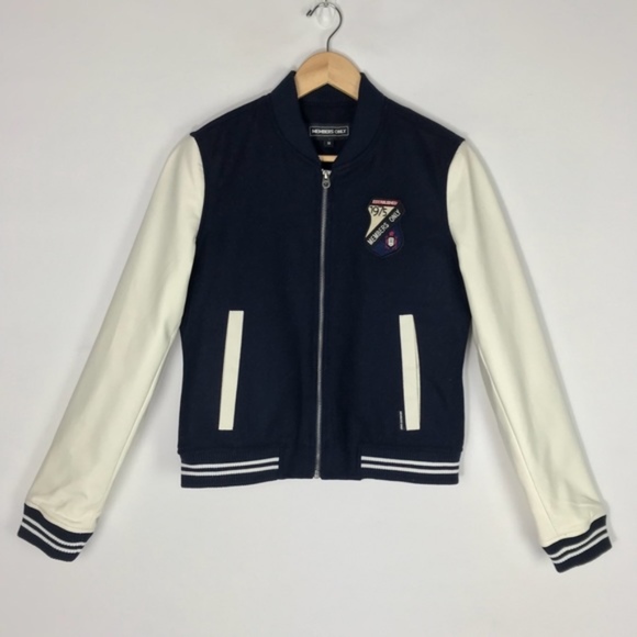 ⏰last chance⏰ NWOT Members Only Varsity Jacket - Picture 2 of 8